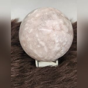 Druzy Pink Amethyst Sphere. Crystal Orb.